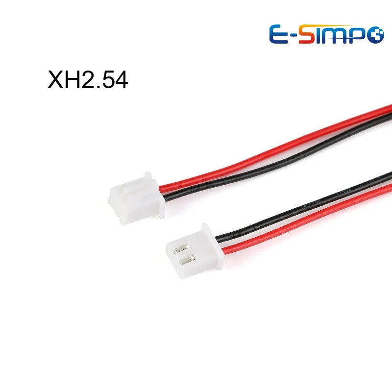 10PCS PH 2.0mm MX1.25mm/XH 2.54mm 28-22AWG 2 Pin Male Cable Connector Micro Plug Jack Socket Terminals Wire Cables 80MM-500MM