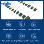 180PCS 100V Polyester Film Capacitor Assortment Kit 2A102J-2A822J 18Values *10pcs 102 222 472 103 223 1NF 2.2NF 10NF 100NF 0.1UF