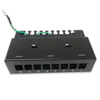 8/12 Ports RJ45 Patch Panel Shielded Keystone Jack Sockets Desktop Wall Mount Distribution Frame For RJ 45 UTP STP Modules