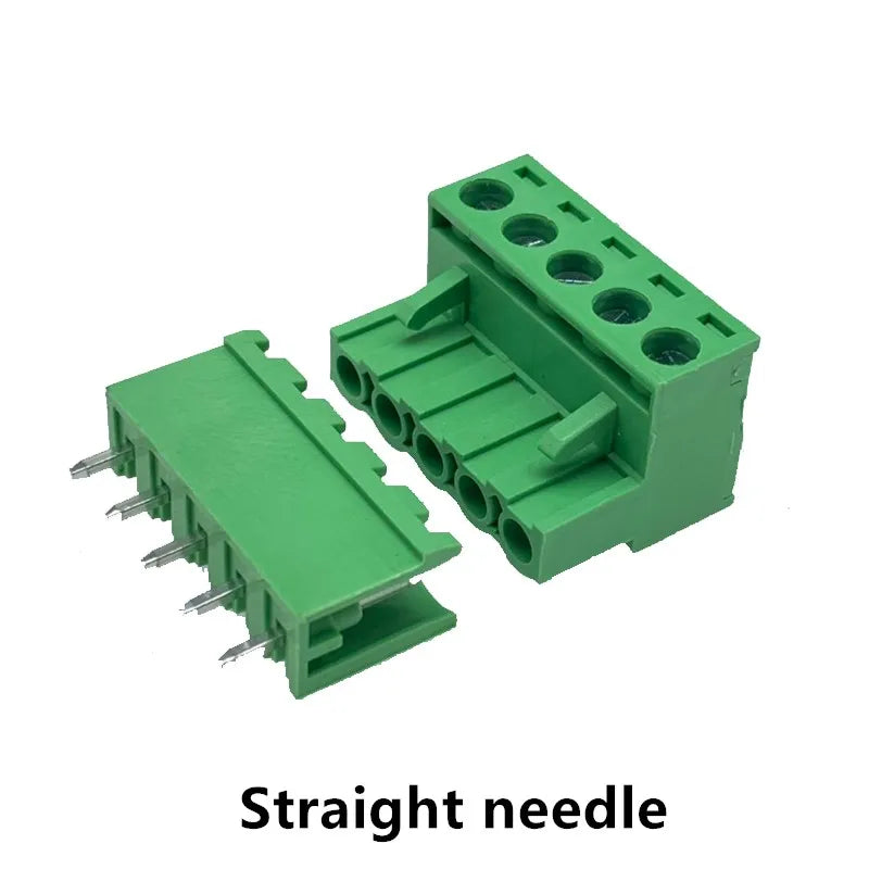 10Sets Pitch 5.08mm Terminal Block Connector 2EDG 5.08mm 2-20 Pin Pcb Screw Connector Terminal Block KF2EDG Socket PCB Screw