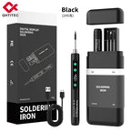JCD Wireless Soldering Iron Portable 180-450 °C Adjustable Temperature built-in battery with 3Tip Soldering Tool Kit USB-5134