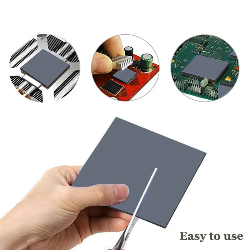 UPSIREN OEM Thermal Pad Silicone Plaster Thermal Pad CPU GPU Card Water Cooling Mat 100X100mm High Quality Heatsink Cooling pad