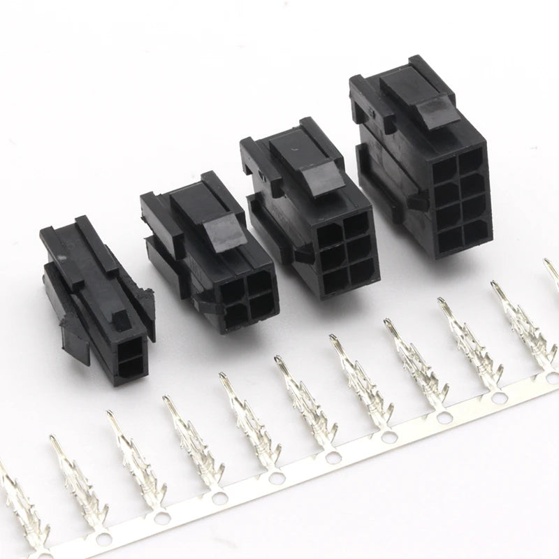 5/10sets Micro-Fit 3.0mm Pitch Double Row 43020 5559 Mini Plug, Female Housing + Male Crimp Terminal 2P-24Pin Connector Kit