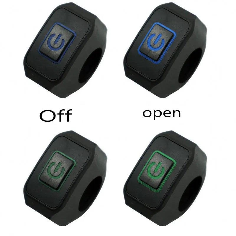 1/2pcs Motorcycle Handlebar Switch ON OFF Headlight Horn Control Modification Switch 22mm Waterproof Button Accessories12V