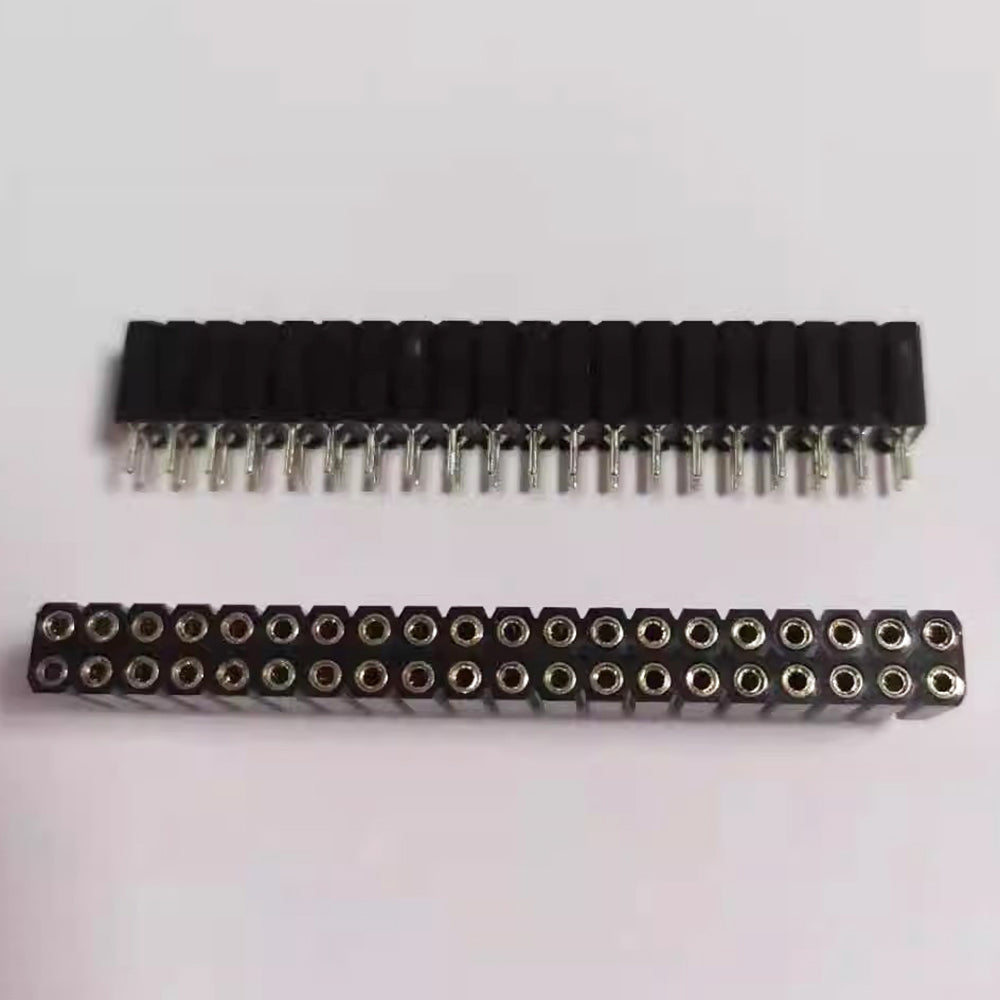 10pc 2.54mm PH7 Extra Insulation Dual 2x1-40P Single 1X1-40P PCB IC Crystal Transistor Round Hole Socket Connector Female Header