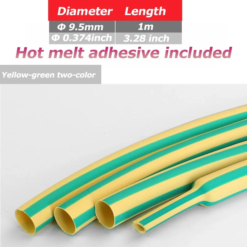 20/50/100/200M/ roll Heat Shrink Tube  Transparent 3: 1 ratio Adhesive Lined with Glue Dual Wall Tubing Wrap Wire Cable kit