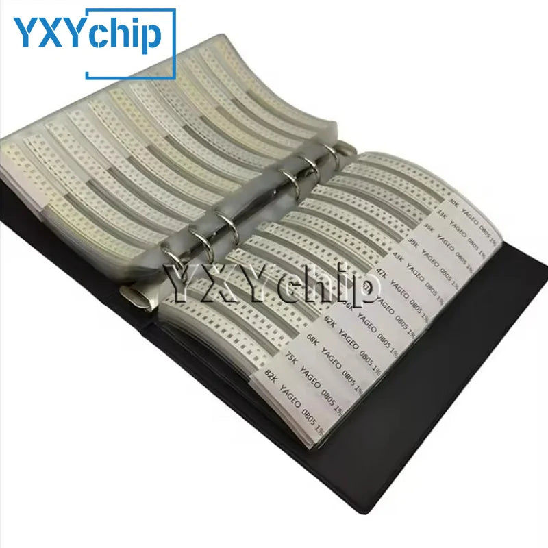 0201 0402 0603 0805 1206 1210 2010 2512 SMD Resistor Sample Book 1%5% Tolerance 170 Value Classification Kit Resistor Kit 0R~10M