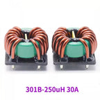 1PCS New Energy High-Power Common-Mode Inductor 47uH 100uH 30A High-Current Magnetic Ring Plug-In Filter Inductor Coil