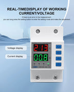 TOMZN TOVPD1-63DK Isolate L N 110V 230V AC Din Rail OVP OCP UVP Voltage Protector 63A Relay Automatic Adjustable Delay-ON