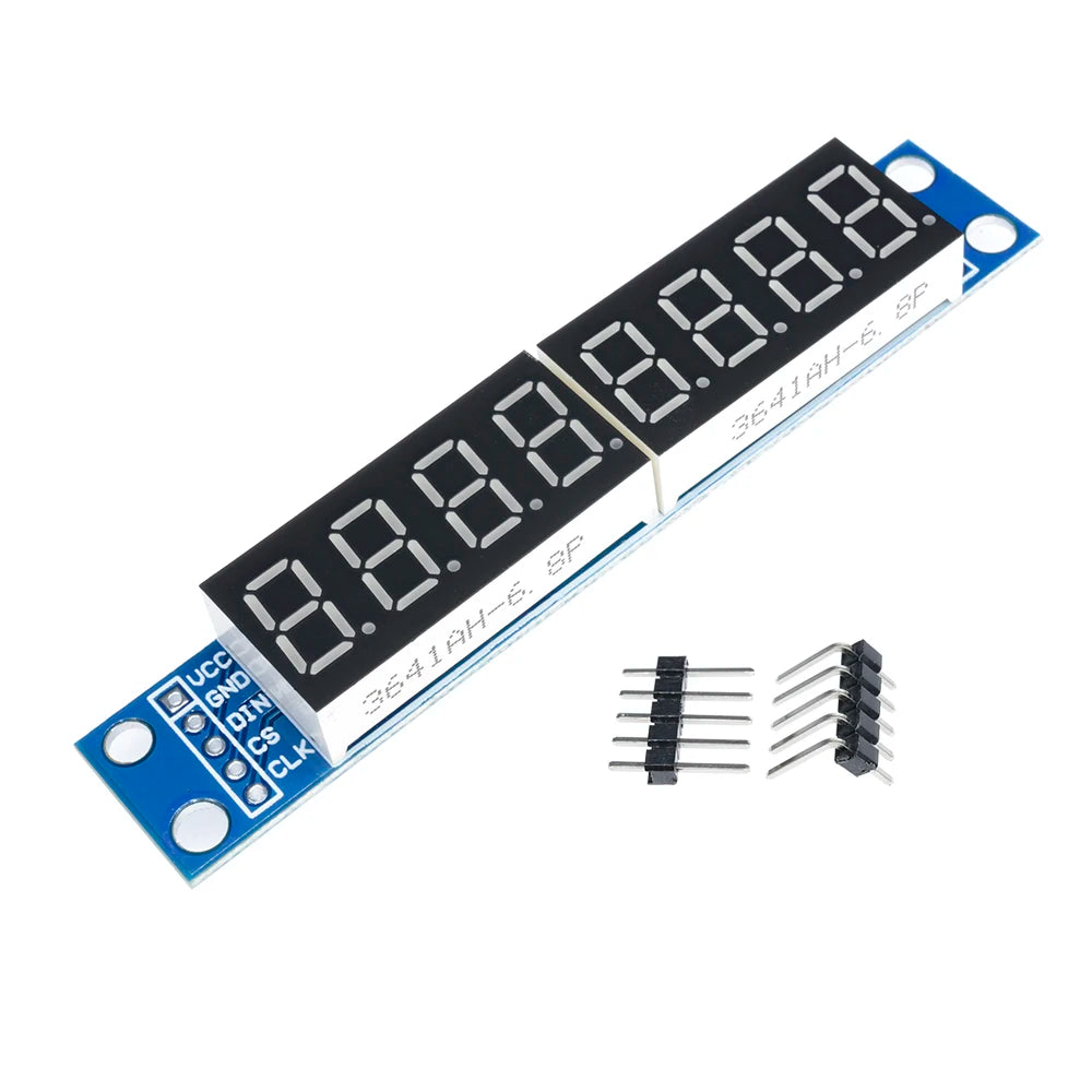 8 Digit Bit MAX7219 Digital Tube Display Module Board 7 Segment Digital LED Display 5V/3.3V Controller for Arduino 51/AVR/STM32
