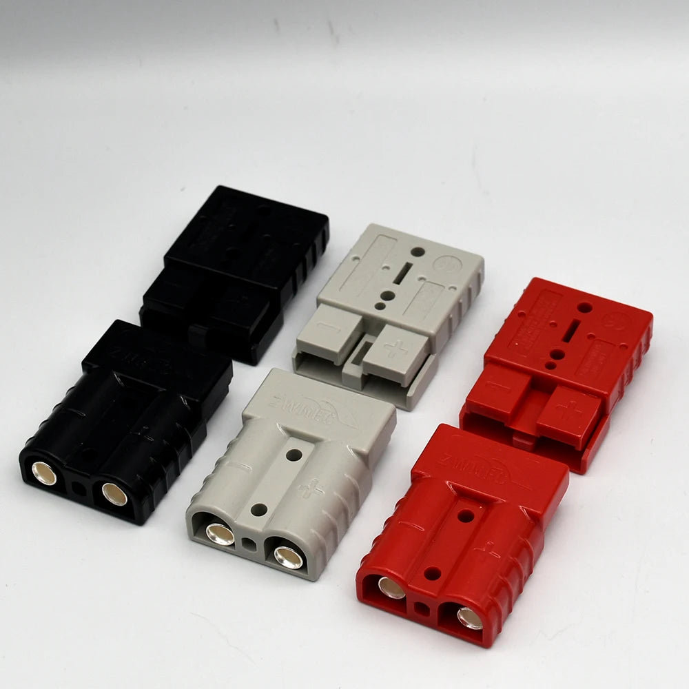 2PCS  50A 120A 175A 350A 600V Plug Cable Terminal Battery Power Connector Kit Quick Plug Battery Charging Connector