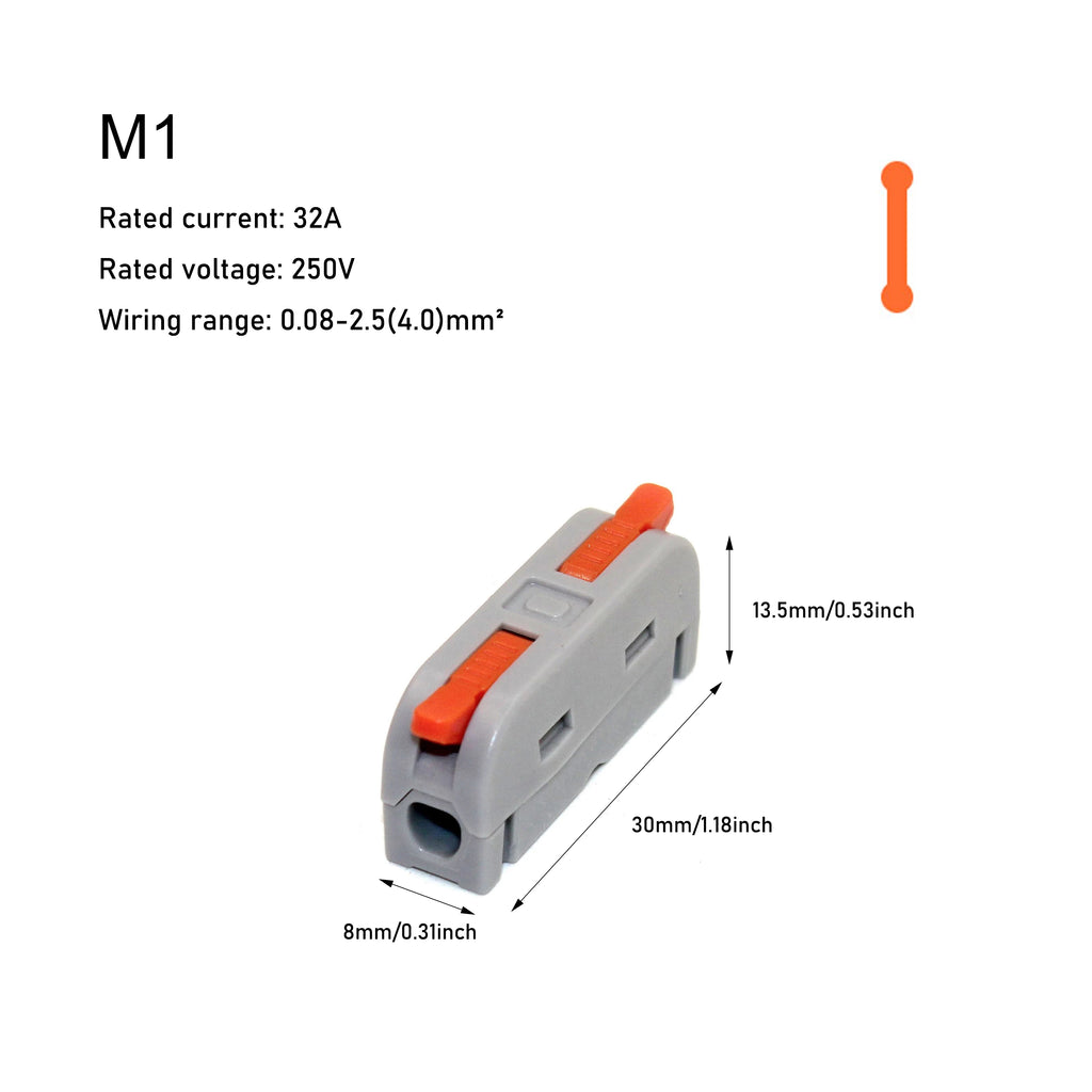 10/50 PCS Mini Fast Wiring Cable Connectors Universal Compact Splitter Electrical Conductors Push-in Home Terminal Block