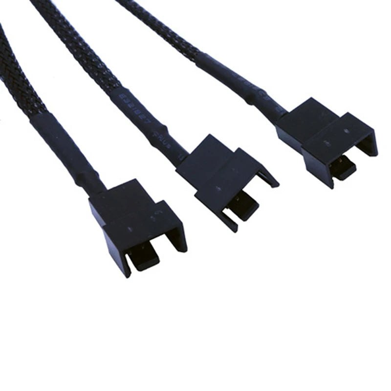 4-Pin IDE Molex to 4-Port 3-Pin/4-Pin Power Plug Cooler Cooling Fan Distributor Power Cord PC Computer Adapter Cord