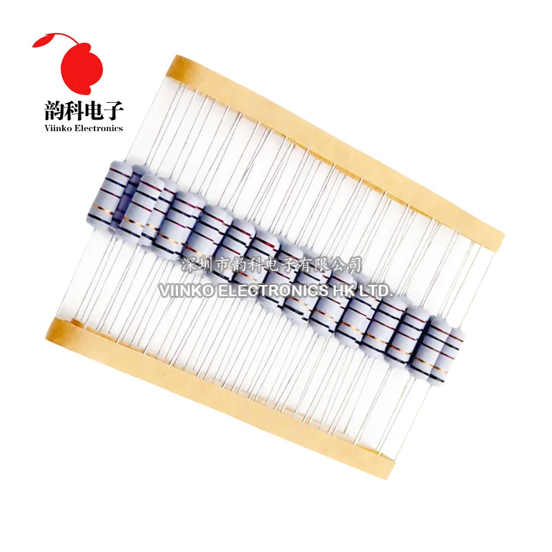 10pcs 3W 5% Wire Wound Resistor Fuse Winding Resistance 0.1R 0.1 0.15 0.22 0.33 0.47 0.5 1 2.2 4.7 6.8 10 22 33 47 51 68 100 ohm