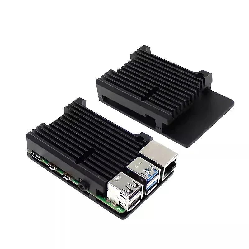 Pi 4 3 B 3B plus aluminum case with dual cooling fan metal shell enclosure for RPI Raspberry Pi 4 3 model