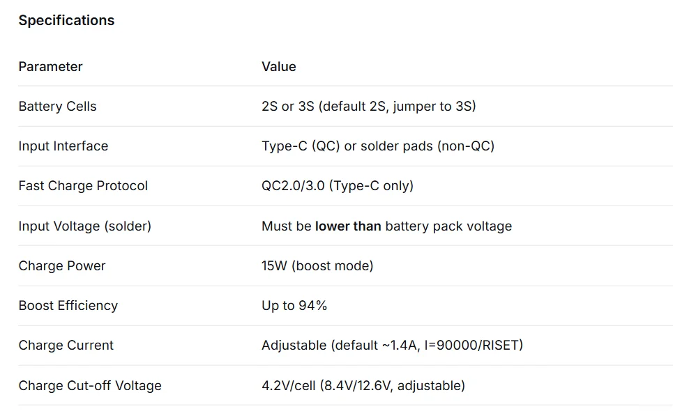 1-10PCS Type-C BMS with Balance Charging 15W Fast Charge Li-ion Battery Boost Module 2S 3S 8.4V 12.6V for DIY Charger PCB Board