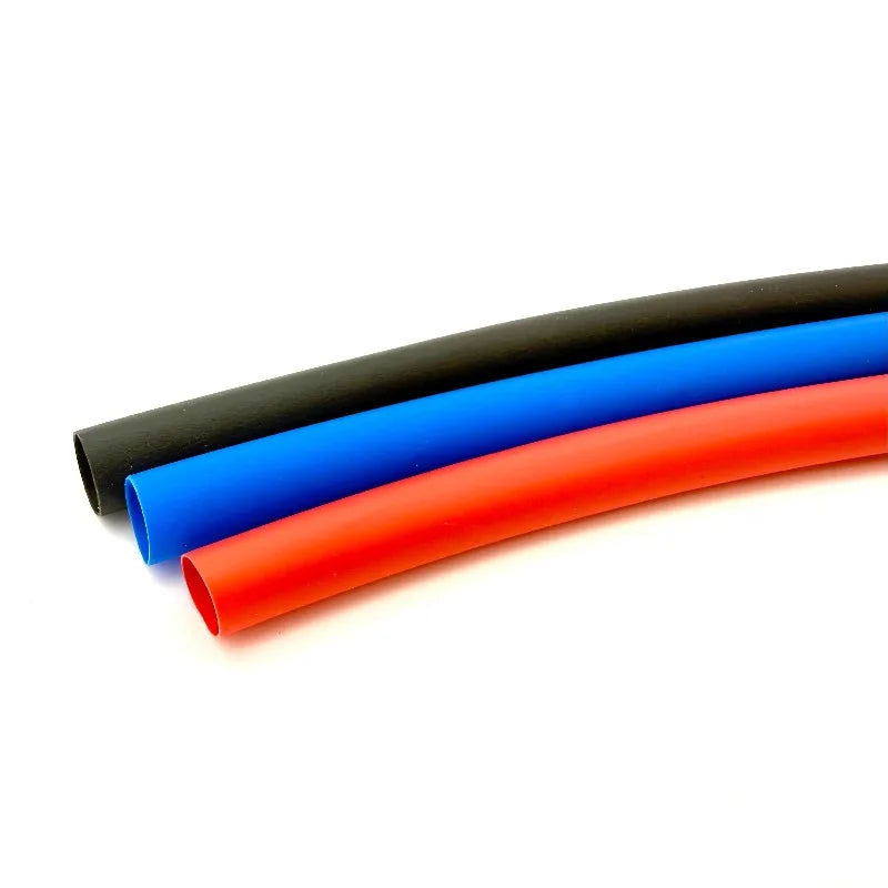 2:1 Times Shrink Heat Shrink Sleeve Tubes Set Thermoresistant Tube Wire Insulated Wiring, Red, Blue, Black Totaling 3 m