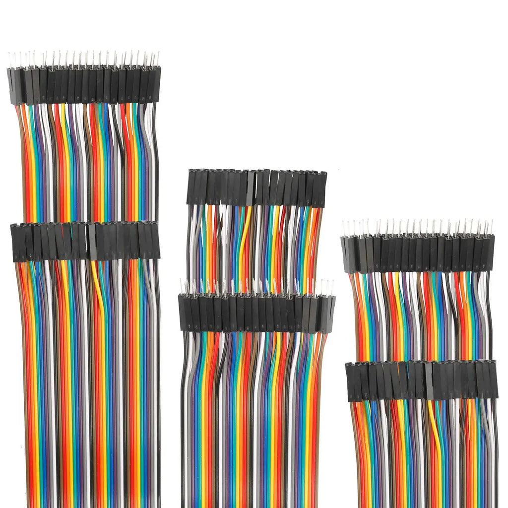 Dupont Line 40pin Male to Female, 40pin Male to Male, 40pin Female to Female Jumper Wire Dupont Cable for Arduino DIY Kit