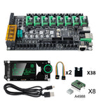 3D Printed Accessories Makerbase MKS Monster8 V2 32Bit Control Board 3D Printer Parts TMC2209 A4988 for Voron VS Spider Octopus