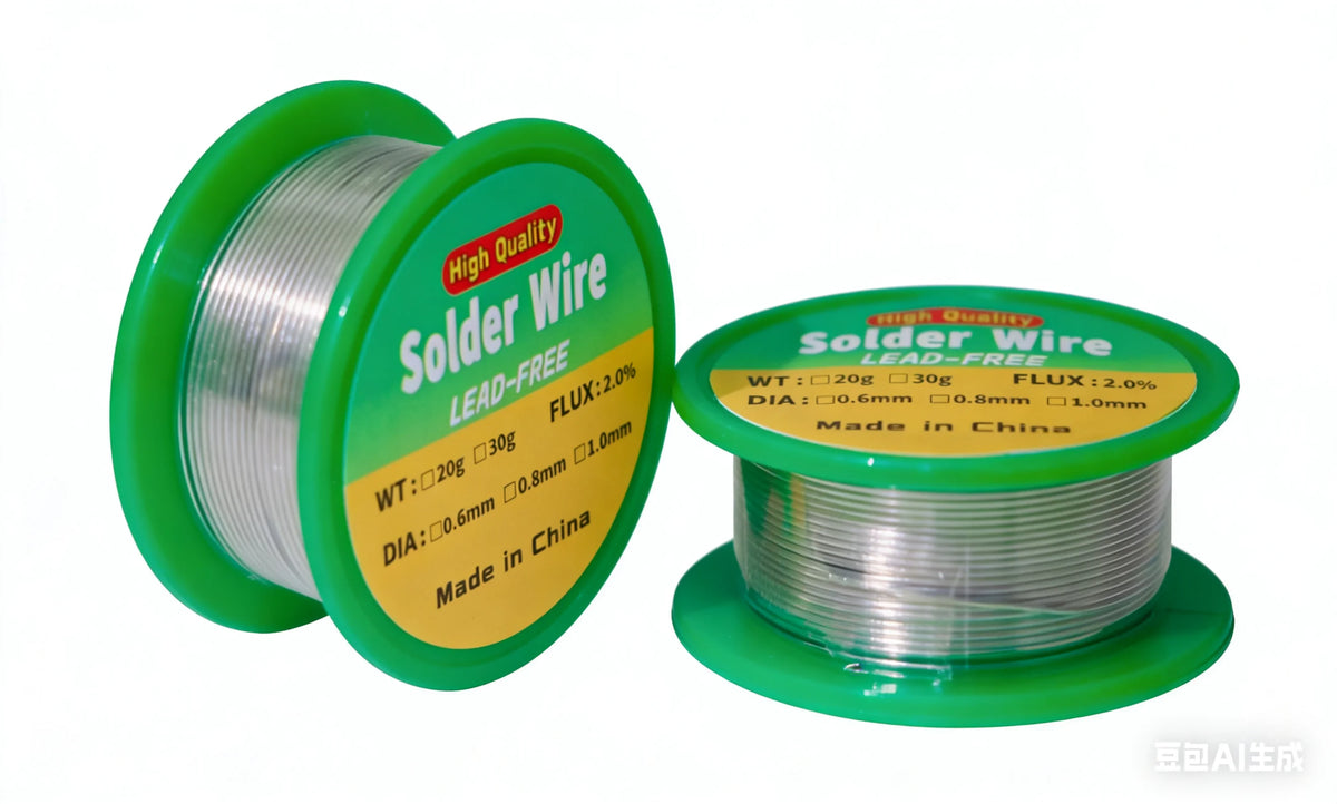 8g/20g/30g/50g low melting point lead-free solder wire coil sn99.3/cu0.7 high purity Soldering Wire Rosin Core Tin 0.8mm 1.0mm