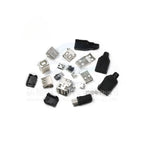 USB Series Socket USB Female Micro Connector Male MINI Plug Type-C Socket D Square Port B Data Type A