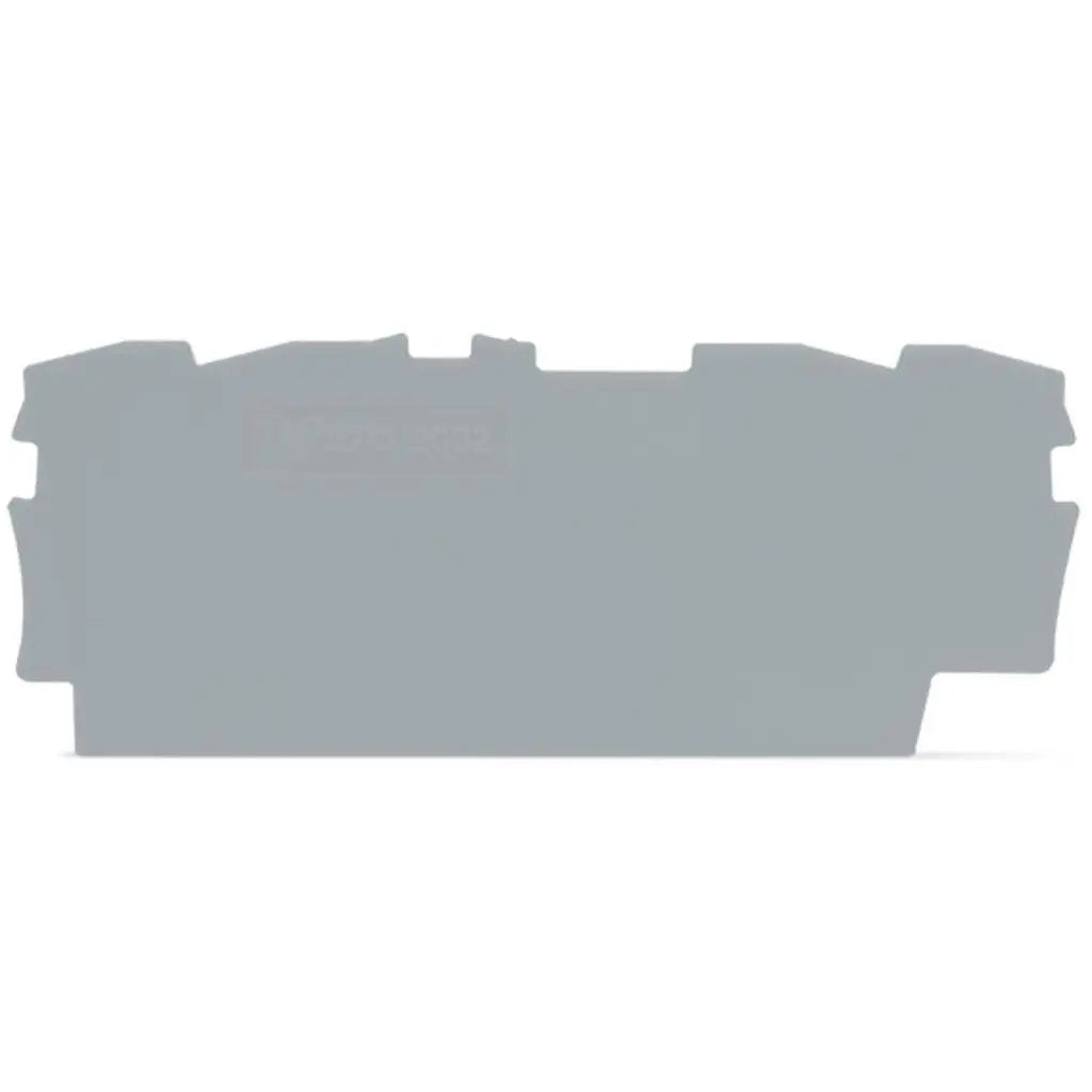 WAGO 2002‑1491 2002‑1492 End & Intermediate Plate 0.8mm For 2002‑1401 4‑conductor DIN Rail Terminal Block, Grey / Orange