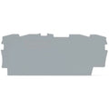 WAGO 2002‑1491 2002‑1492 End & Intermediate Plate 0.8mm For 2002‑1401 4‑conductor DIN Rail Terminal Block, Grey / Orange