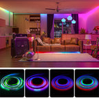 FCOB SPI RGB IC LED Light Strip WS2811 Addressable 720 630 LEDs Dream Color DC12V 24V WS2812B High Flexible FOB COB Lights