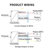Digital Differential Pressure Transmitter 4-20mA 0-10V 0-5V RS485 Wind Air Pressure Sensor 0-50pa 0-100pa 0-200pa 0-2Kpa