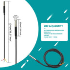 1PCS DS18B20 Temperature Probe Sensor Stainless Steel Package Waterproof Digital Temperature Sensor 1M/2M/3M