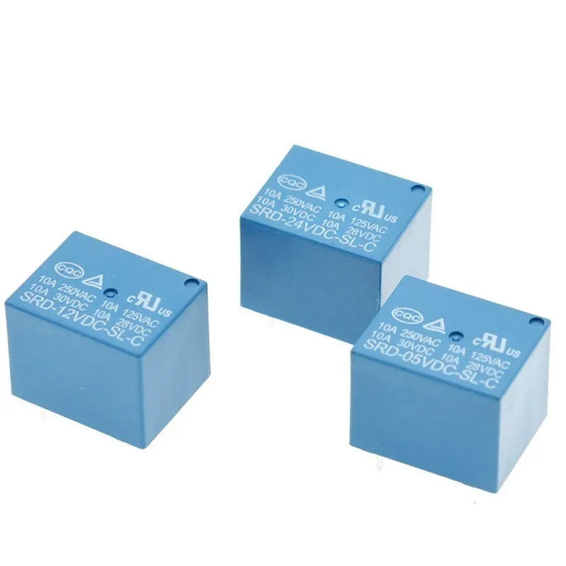 5/10/20/50PCS Relays SRD-05VDC-SL-CSRD-24VDC-SL-C SRD-12VDC-SL-C 3V 5V 6V 9V 12V 24V 48V 10A 250VAC 5PIN