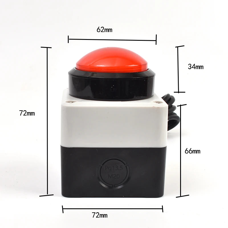 62mm USB Custom Button Remote Control Buzzer Switch Lottery Computer Mouse Shortcut Keyboard