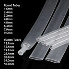 Clear/White 3:1 with Glue Shrinkable Tube 1.6mm ~ 39mm Dual Wall Adhesive Lined Polyolefin Insulated Protect Wire Wrap Sleeving