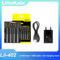 Liitokala Lii-402 Battery Charger for 18650 26650 16340 25500 14500 1.2V 3.7V 3.2V 3.85V AA/AAA NiMH Battery