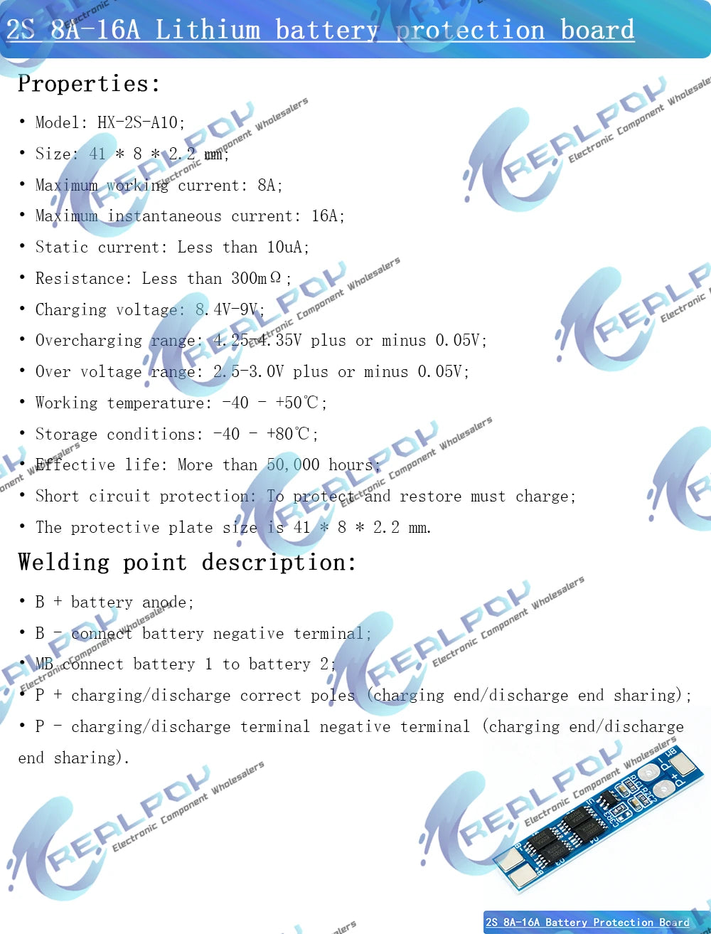 2S 5A / 8A 7.4V / 8.4V 18650 Lithium Battery Charger Board Li-ion Battery Charging BMS Over Charge-Discharge Protection Module
