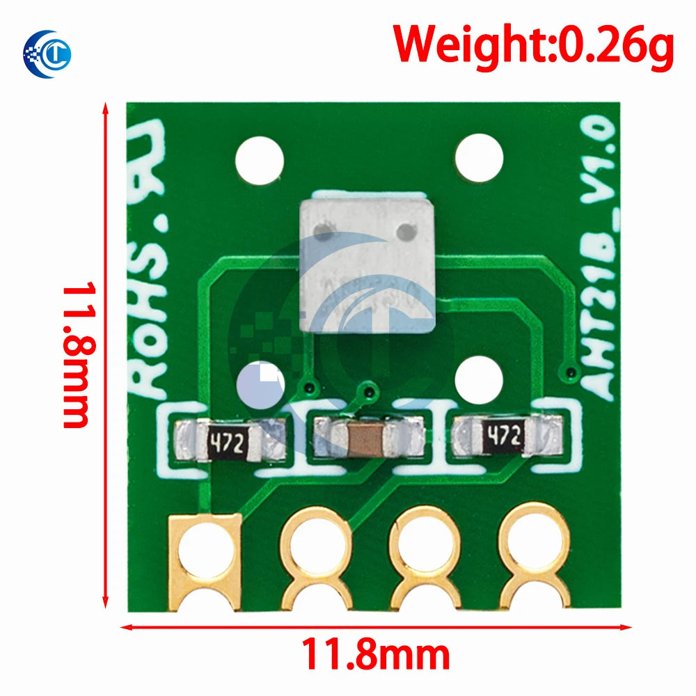 BAISHUN   AHT21 High Precision Digital Temperature and Humidity Sensor Measurement Module I2C Communication Replace SHT20 FOr Ar