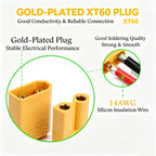 XT60 Male Female Connector Plug with 14 AWG Soft Silicon Wire 100mm Extension Cord for RC Lipo Battery FPV Drone Expand 4-6pair