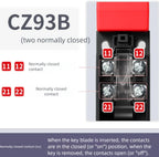 Miniature Electromagnetic Lock Industrial Safety Door Switch Travel Limit Switch Key Plug for Travel