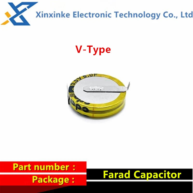 2PCS Super Farad Capacitor 5.5V 0.1F 0.22F 0.33F 0.47F 1.5F 1.0F 4.0F H/V/C-Type Button Capacitance Duple Layer Capacitor