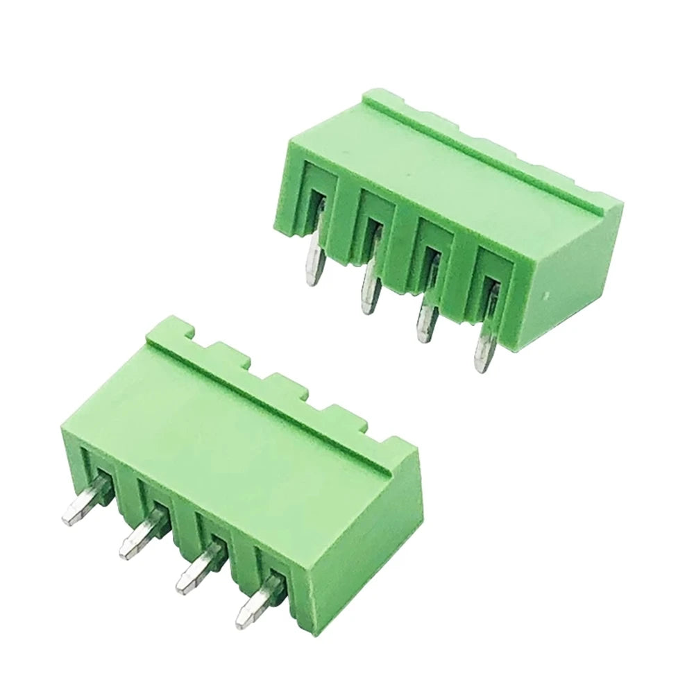 5PCS 2EDG 2/3/4/5/6/7/8/9/10/12 PIN Plug-in Seal Straight/Curved Needle PCB Terminal Block 5.08mm Male Header Wire Connector