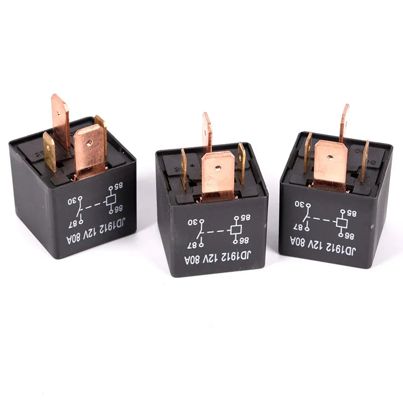 Waterproof Automotive Relay Heavy Duty Relay 4 Pin DC 24V 12V 80A JD1912 Automotive Car Relay Efficient