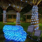 1pack Solar Rope Lights Solar LED Light Path Outdoor Garden Solar String Lights Waterproof Outdoor Lighting Strips 8 Light Modes