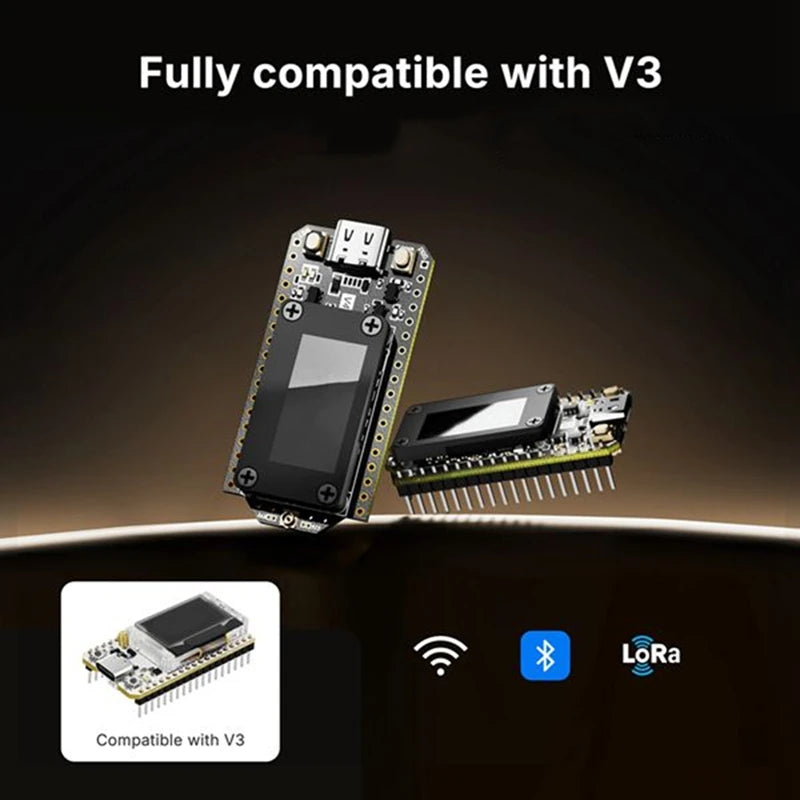 Heltec LoRa 32 V4 Meshtastic GPS ESP32 SX1262 Dev-Board 0.96inch OLED Solar Powered Mesh Network WiFi LoRa BLE with Case