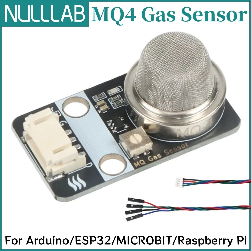 High Accuracy MQ-4 Methane Gas Sensor Analog & Digital Dual Output with Enclosure PH2.0 for Arduino ESP32 Microbit Raspberry Pi