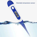 Professional Animal Digital Thermometer with Soft Probe Blue Digital Pet Dog Cat Veterinary Thermometer Waterproof Equipment