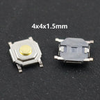10Pcs/Lot Touch Tact Waterproof Switch Kit 4x4/5x5/4.5x4.5 SMT Micro Tactile Push Button Touch Switch 4 Pin LCD Monitor Repair ﻿