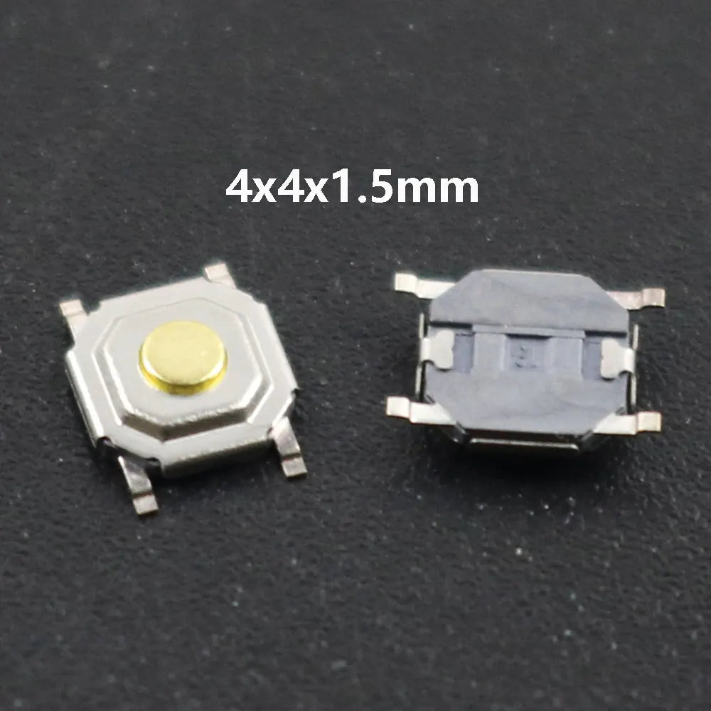 10Pcs/Lot Touch Tact Waterproof Switch Kit 4x4/5x5/4.5x4.5 SMT Micro Tactile Push Button Touch Switch 4 Pin LCD Monitor Repair ﻿