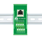 RJ45 Famele To Termianl Block Module RJ45 Vertical and Horizontal Breakout Board RJ-45 Splitter Adapter Din Rail Mounting