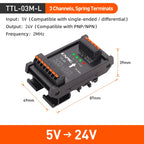 ENMG Differential Signal Converter TTL to HTL Differential to Open Collector Single-Ended Pulse NPN PNP Compatible 5V to 24VDC.