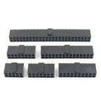10pcs 2.54mm Pitch Female Header Strip 6/10/14/16/20/26/34/40/50 Pin Dual Straight DIP Polarizing Key Connector 6P 10P 40P 50P